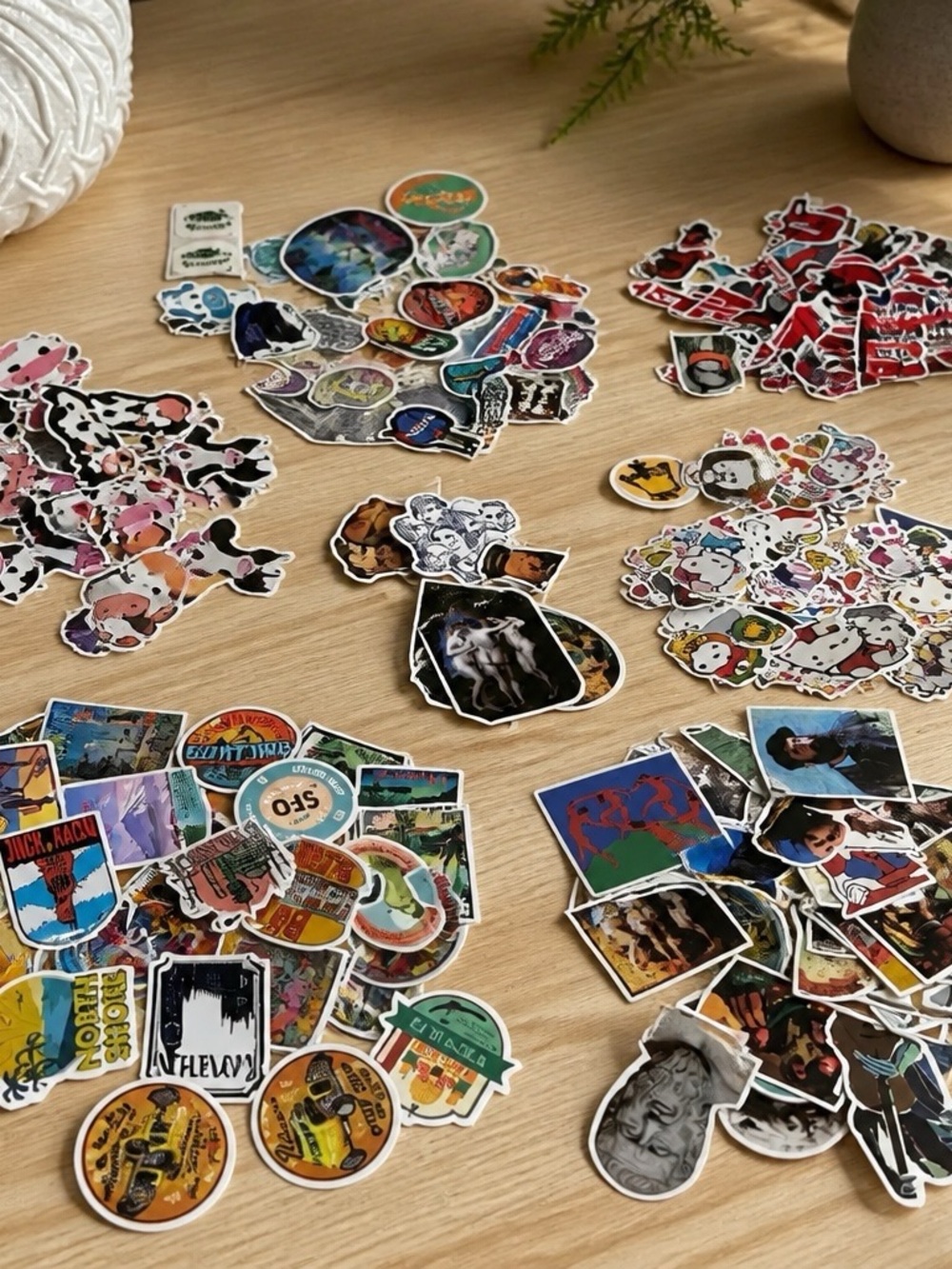 Multiple stickers
